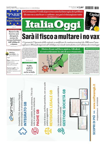 Italia oggi : quotidiano di economia finanza e politica